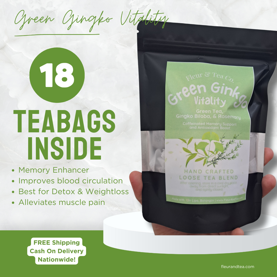 GREEN GINGKO VITALITY | Energy & Focus | Tea Bags