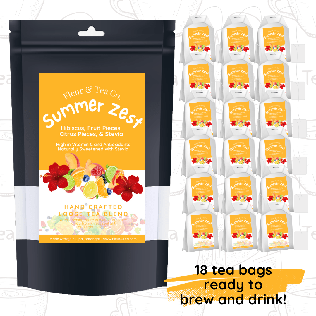 Summer Zest in Tea Bags - Fleur & Tea Co.