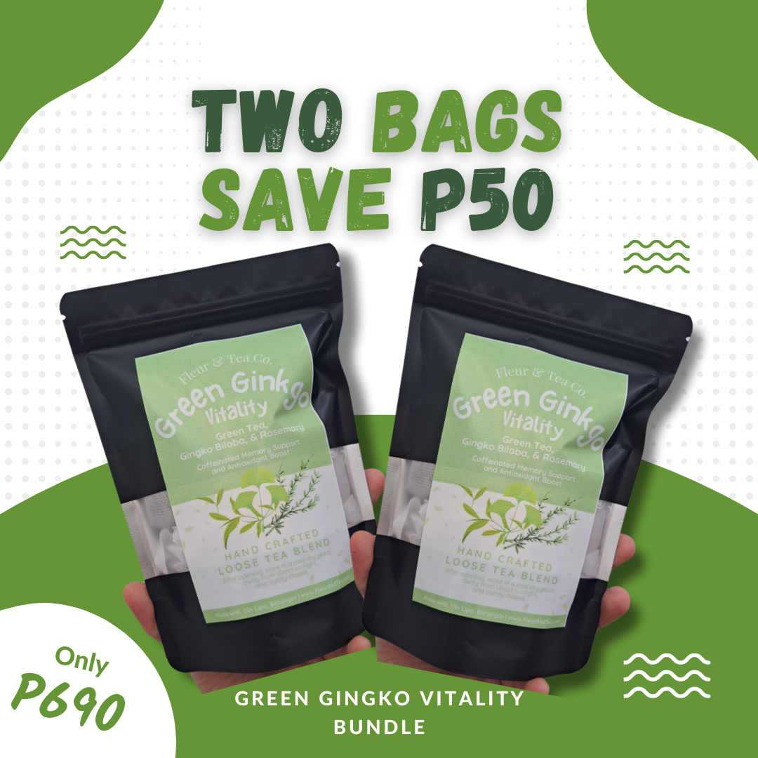 GREEN GINGKO VITALITY | Energy & Focus | Tea Bags